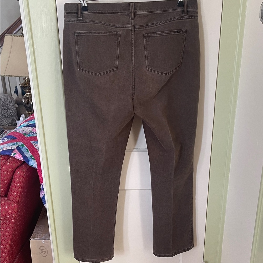 Ralph Lauren Women’s Dark Brown Straight Jeans - Picture 3 of 4